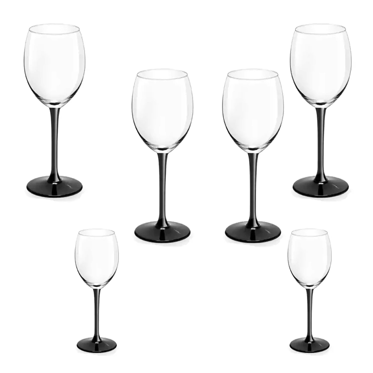 Royal Leerdam Black Grace Cup Set , 6 pcs