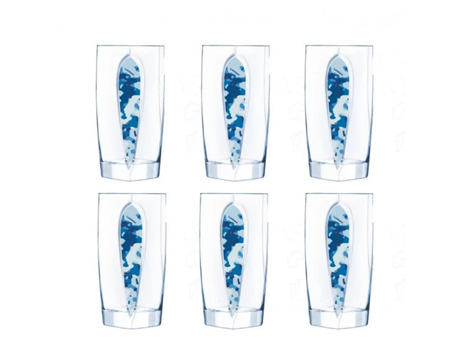 Luminarc Flam Tugan Blue Set, 6 pieces - 300 ml