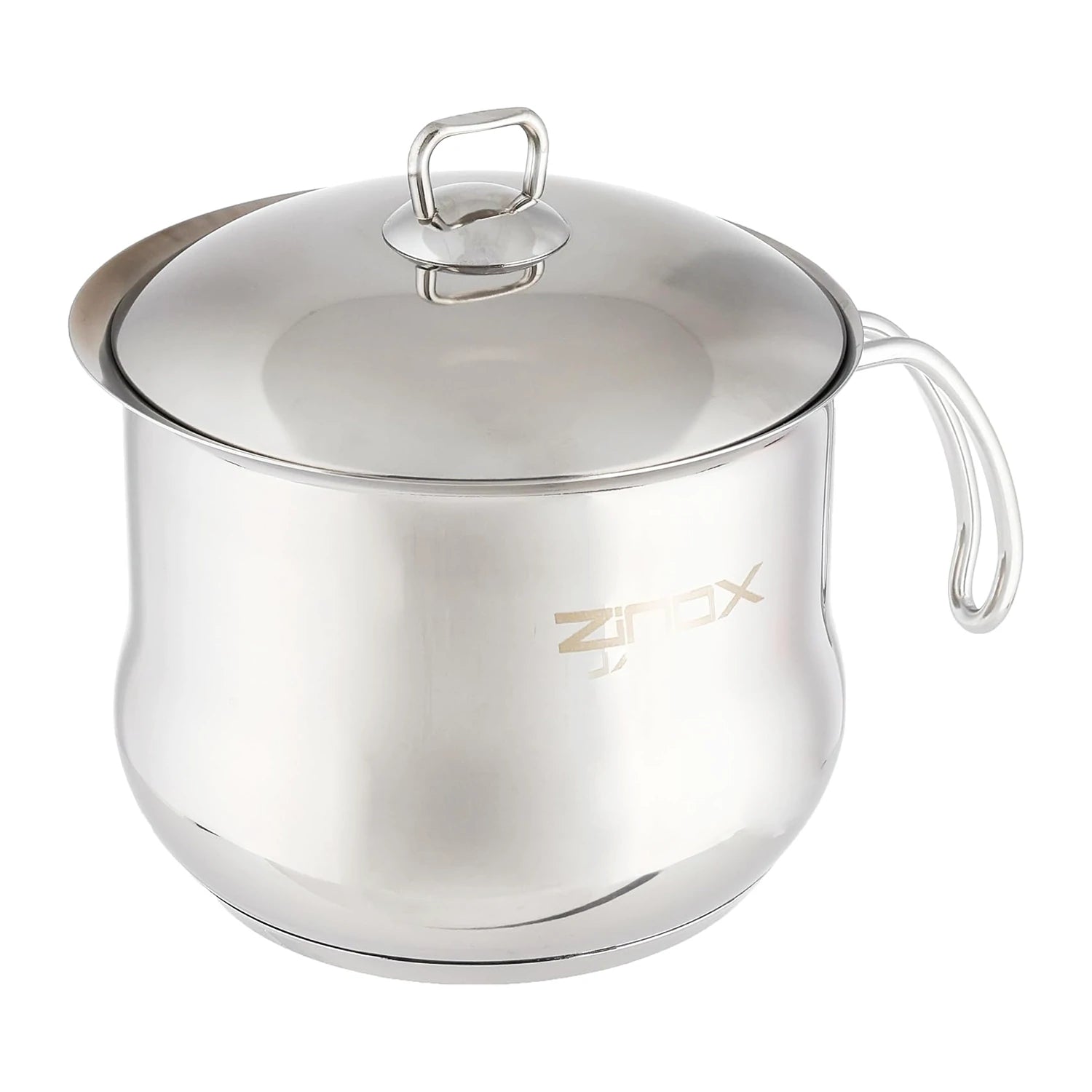 Zinox Curvy Stainless Steel Milk Pot, 16cm