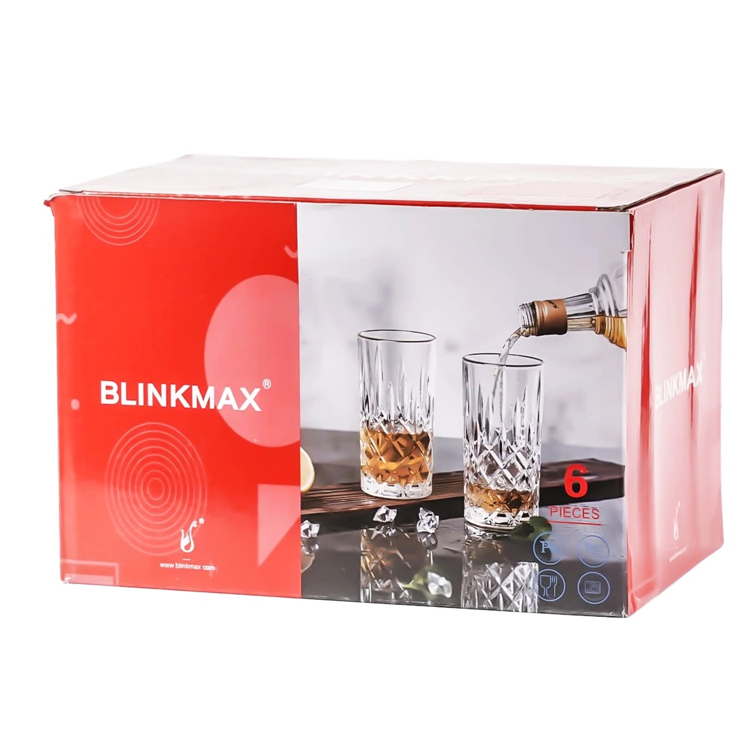 Blink Max Shop Glass, 6 pieces Set - 440 ml