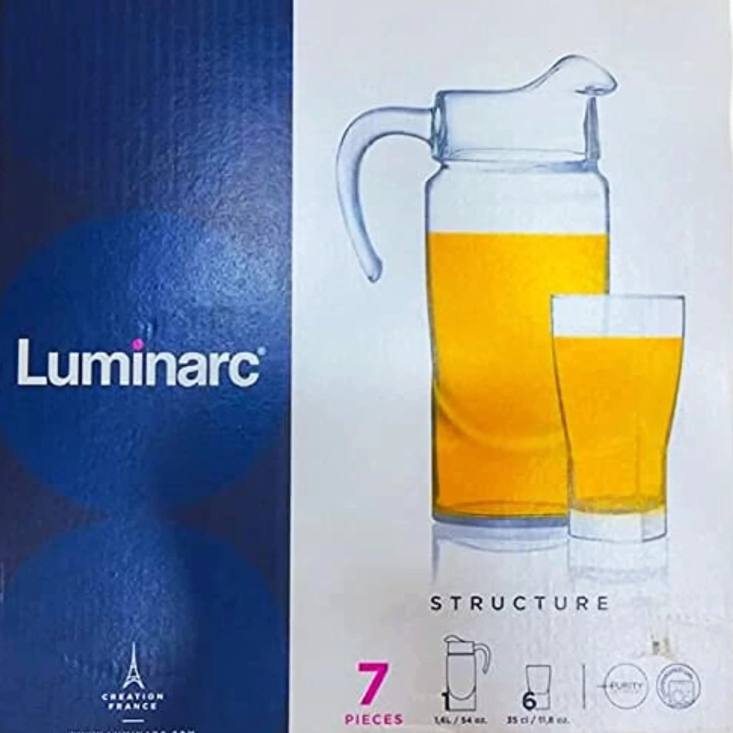 Luminarc Structure Sherbet Set, 7 pcs