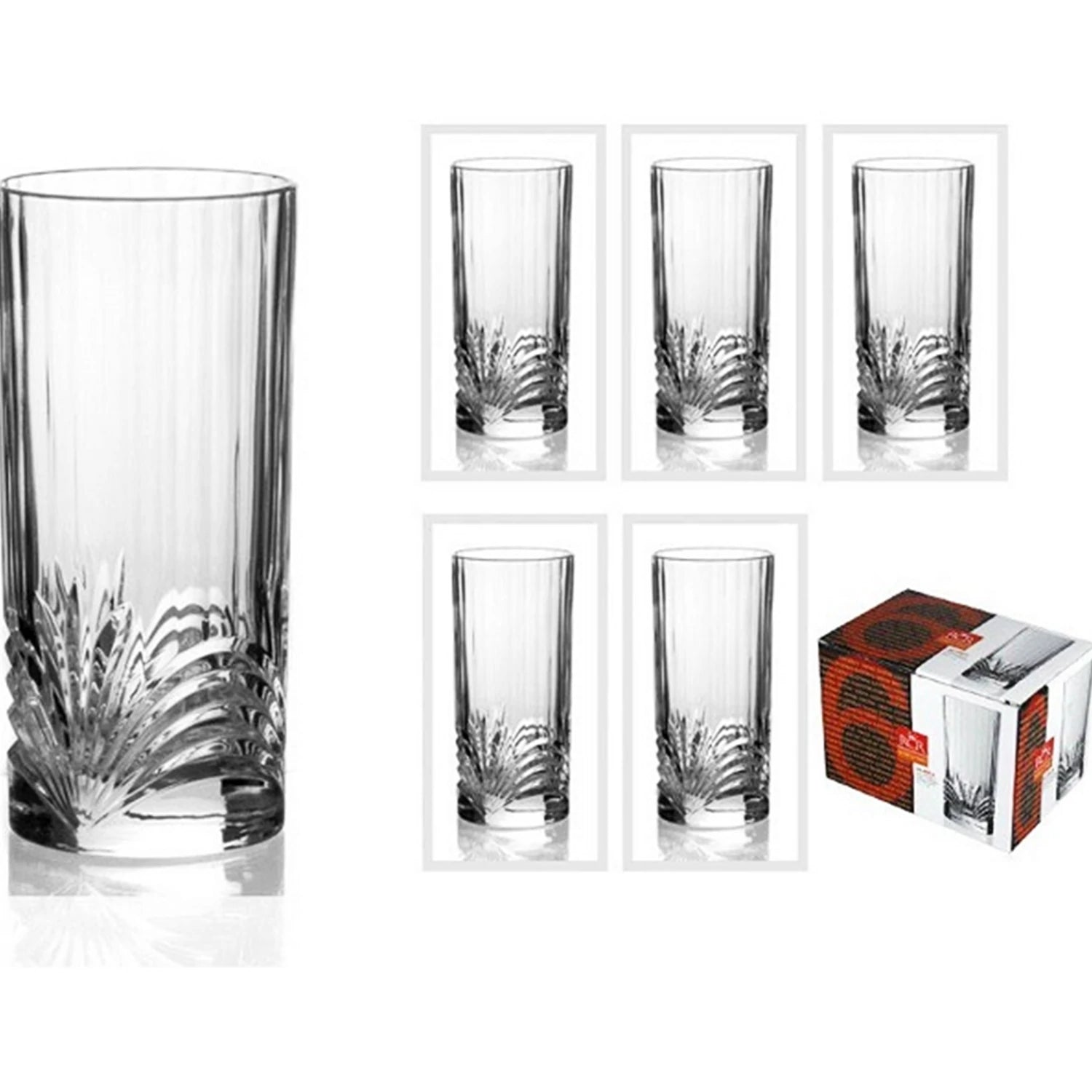 RCR Aurea Large Cup Set, 6 pieces