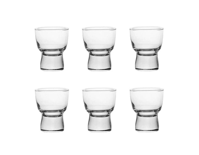 Ocean Haiku Footed Shot Cup Set, 6 pieces