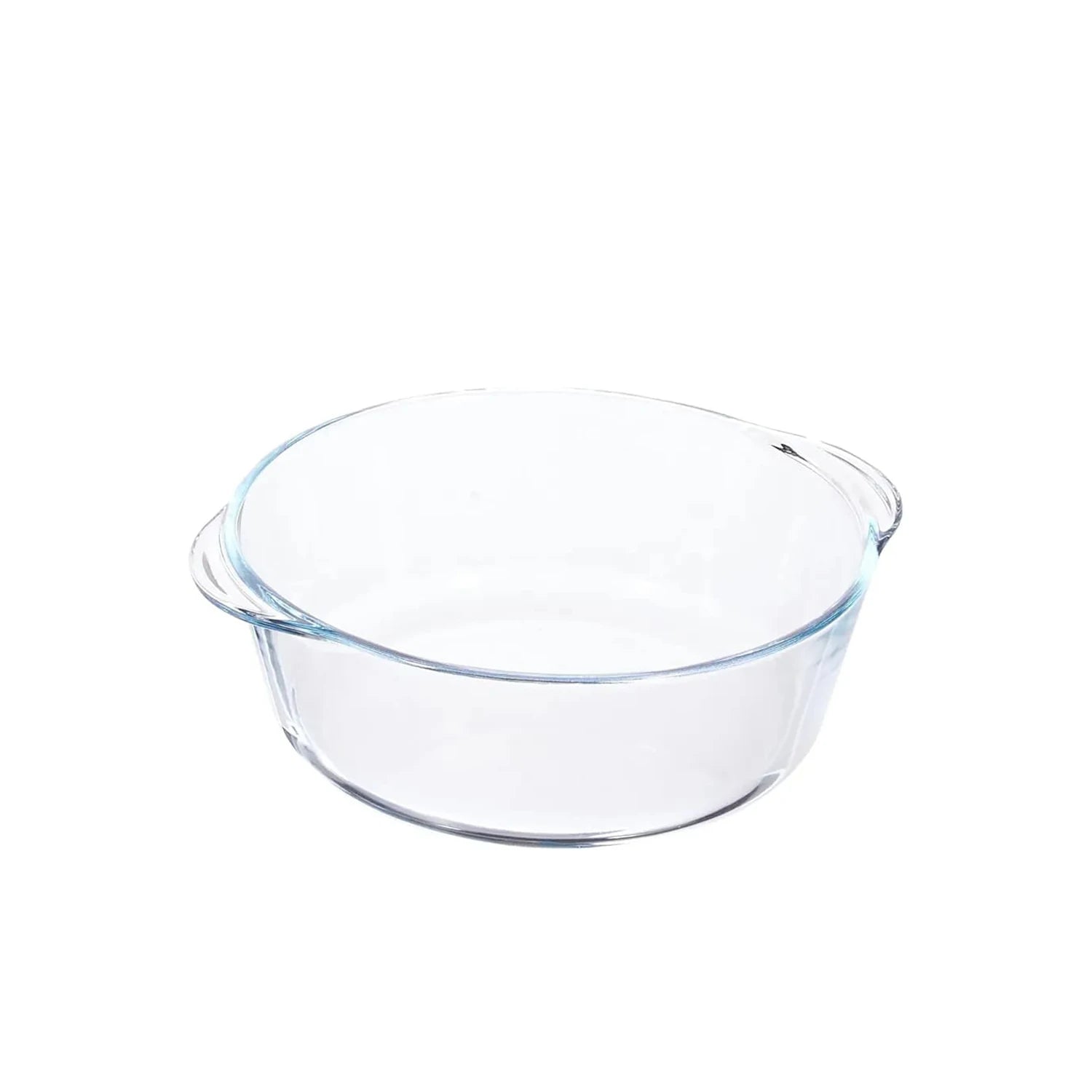 Pasabahce Borcam Round Casserole with Cover Set - 3 Pcs