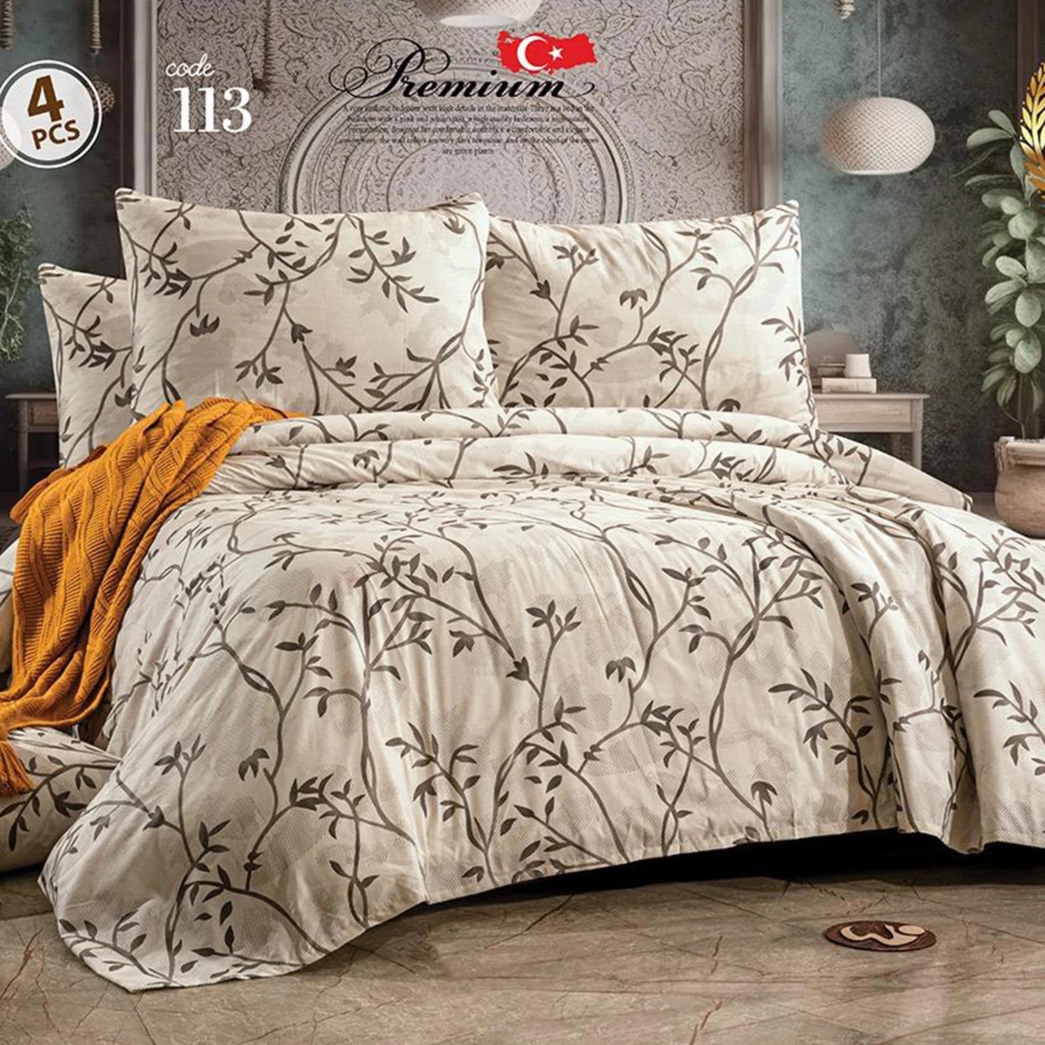 Eva Bed Sheet Set, 4 pcs