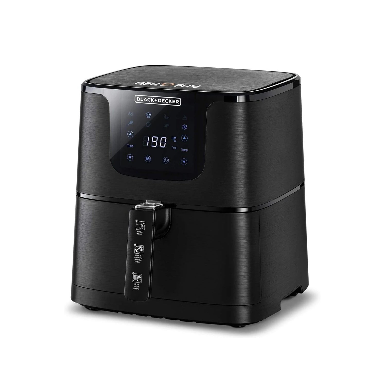 Black & Decker Air Fryer, 5.8 Liter, 1700 Watt, Black • AF700-B5