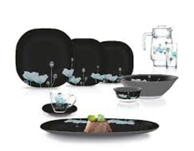 Luminarc Arcoprex Anglique Turquoise Dinner Set, 46 Pieces