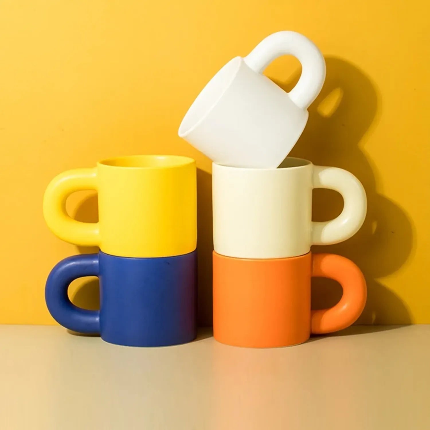 HOT BODY Coffee Mug Mug Creative Macaron Ceramic Coffee Cup