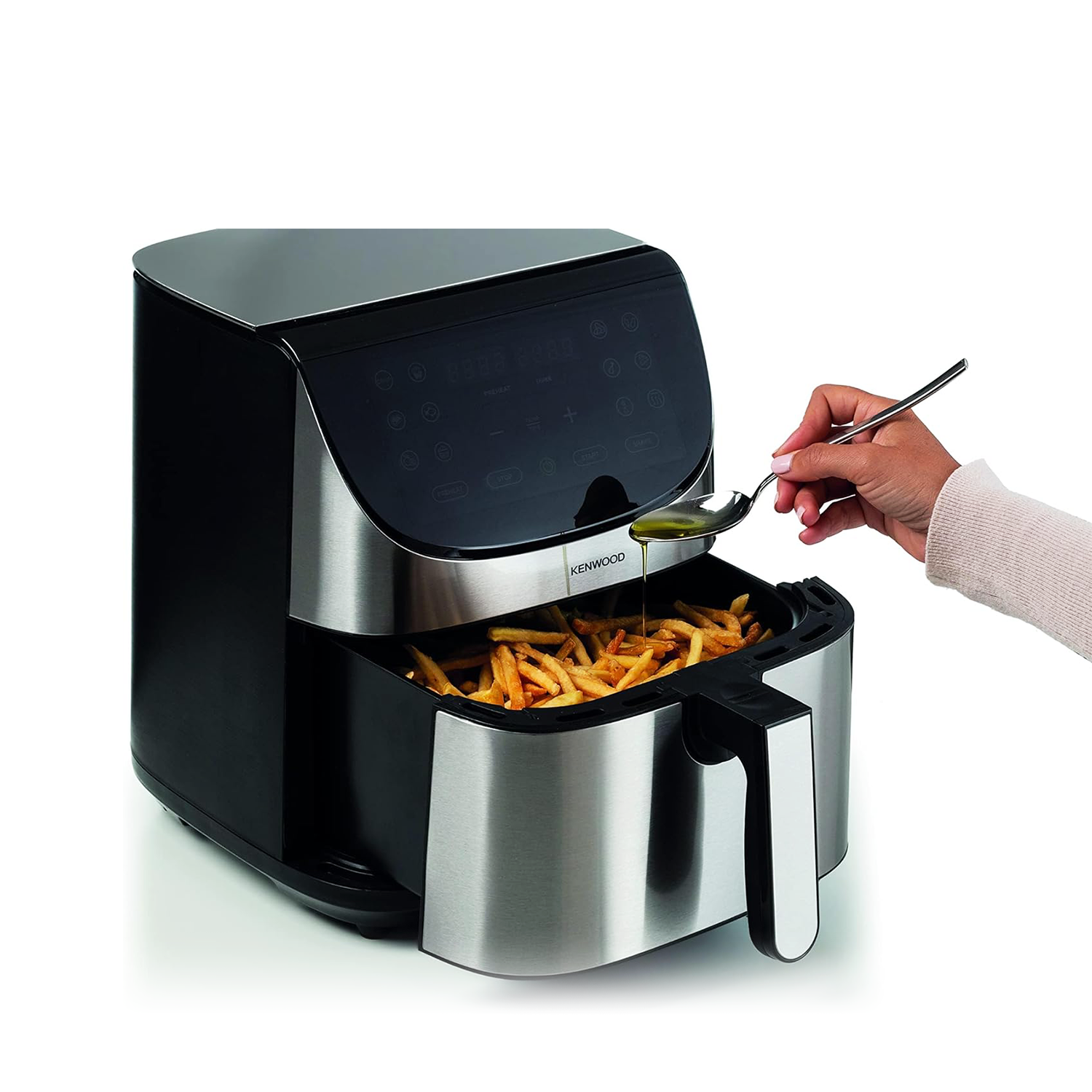 Kenwood Air Fryer, 7 Liters, 1800 Watt, Silver - HFM80.000SS