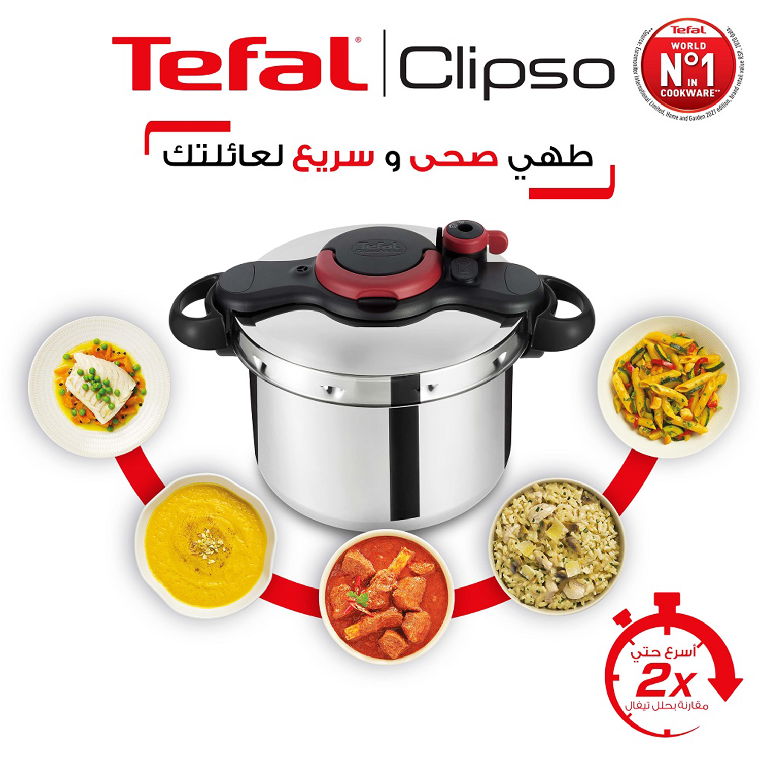 Tefal Clipso Plus Pressure Cooker, 12 Liters