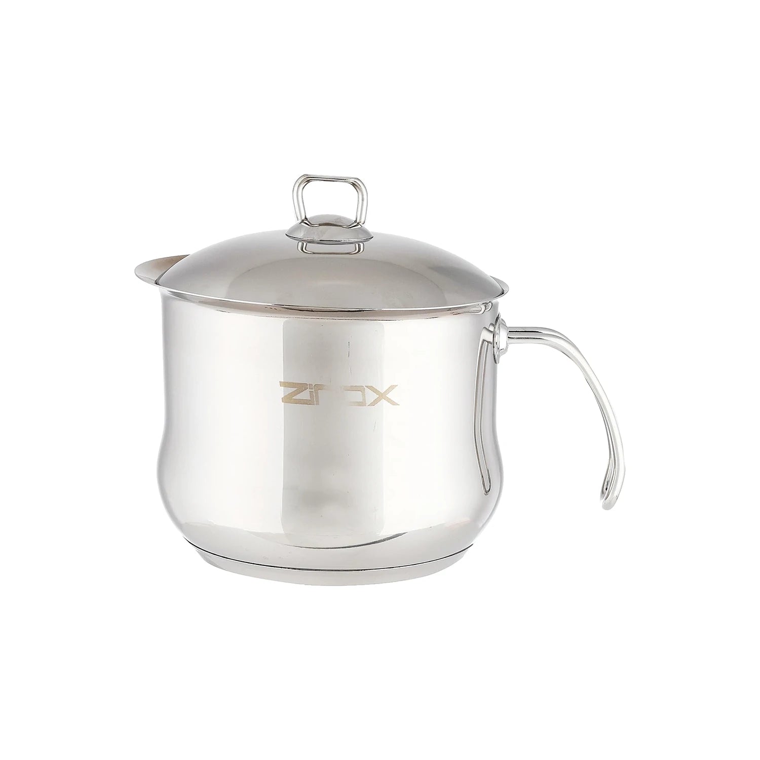 Zinox Curvy Stainless Steel Milk Pot, 16cm