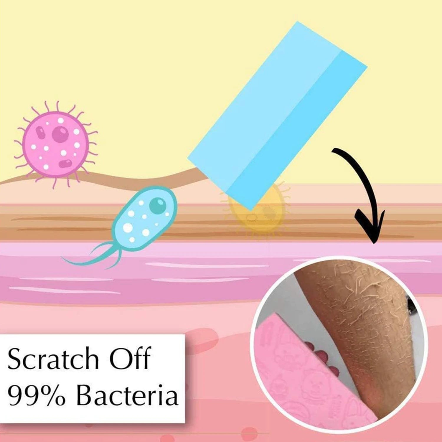 Sponge to remove dead skin