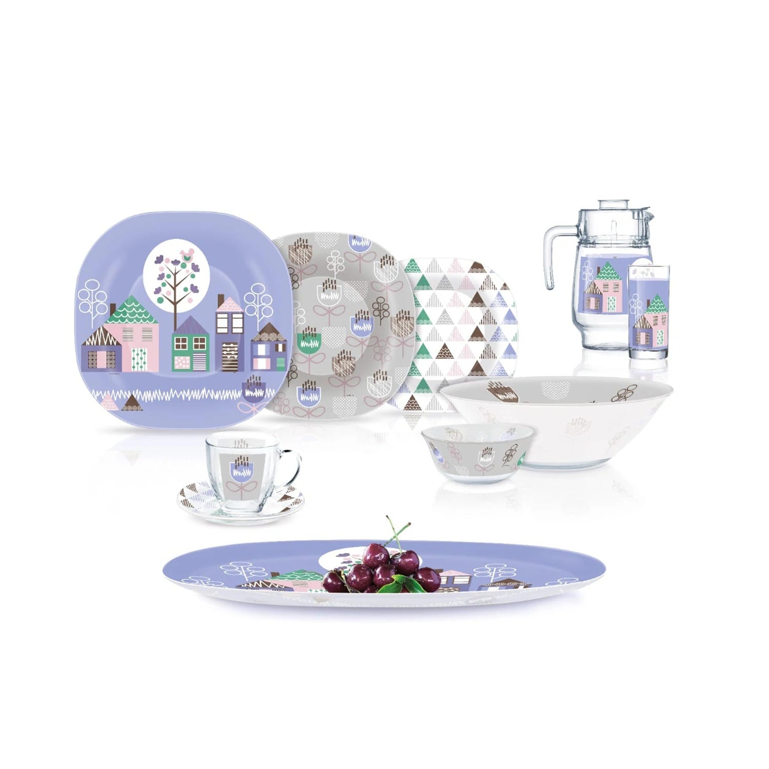 Luminarc Arcoprex Itzmana Dinner Set, 46 Pieces