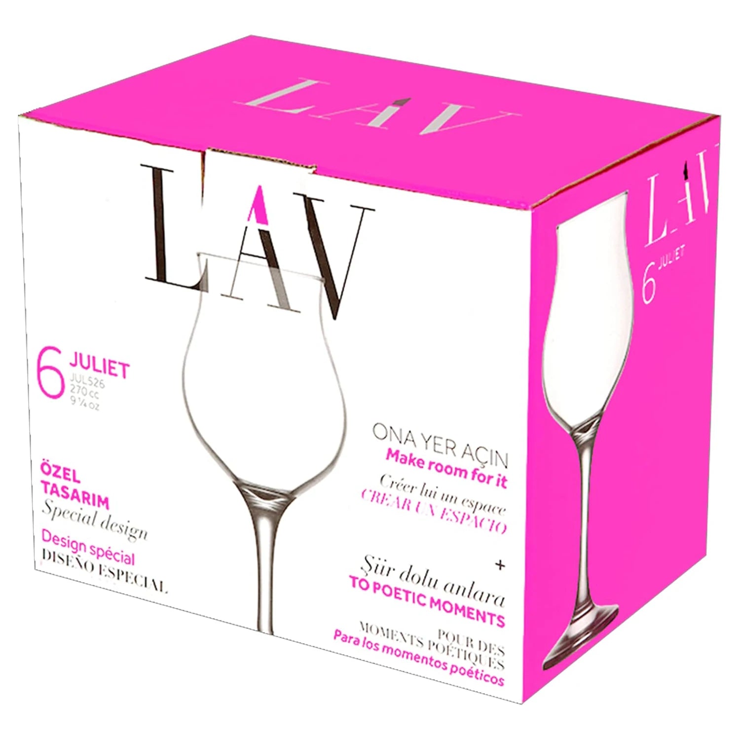 Lav Julite Cup Set, 6 pcs