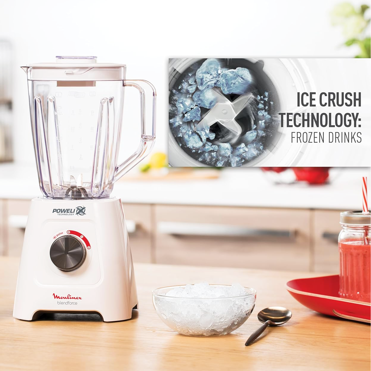 Moulinex Blendforce Blender, 800 Watt, • LM4231EG