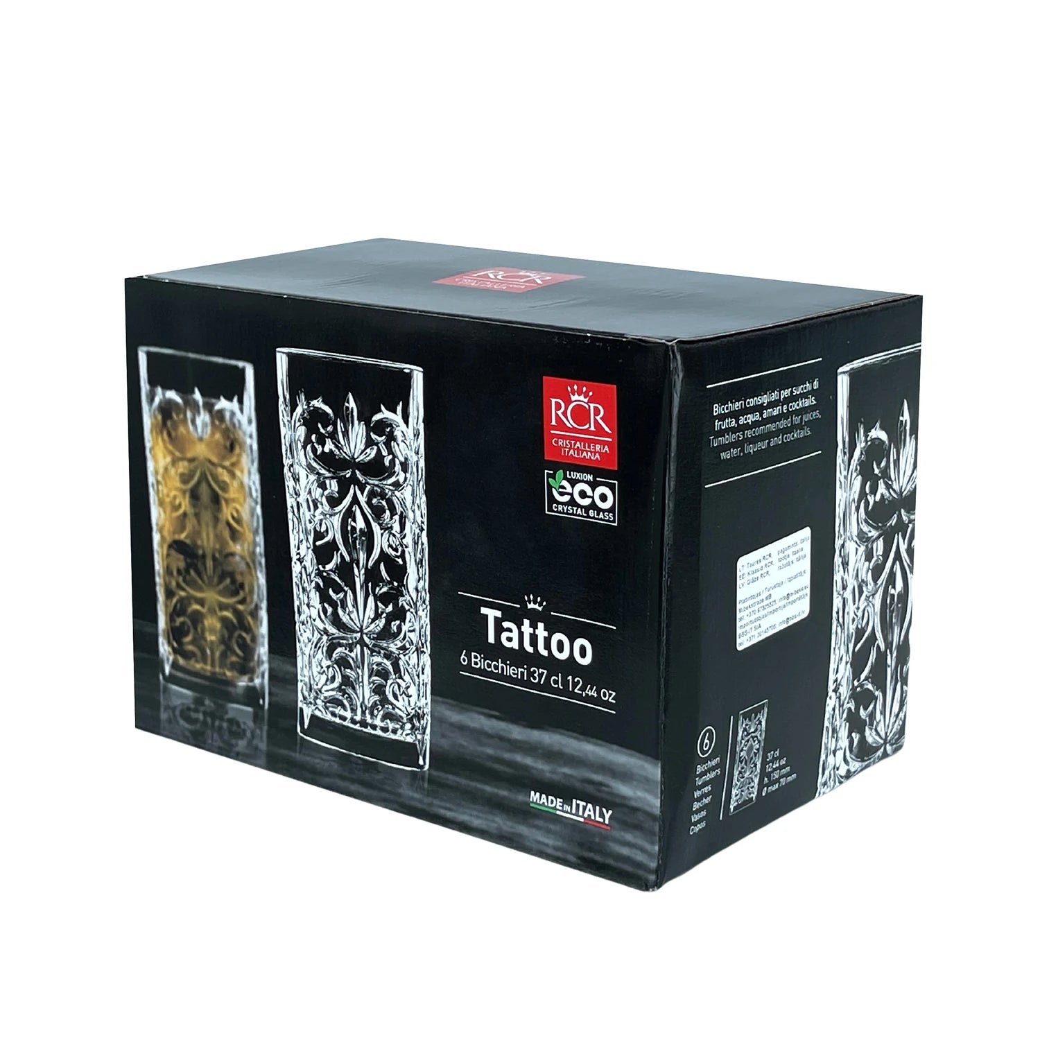 RCR Tattoo Hb Cup Set, 6 pieces