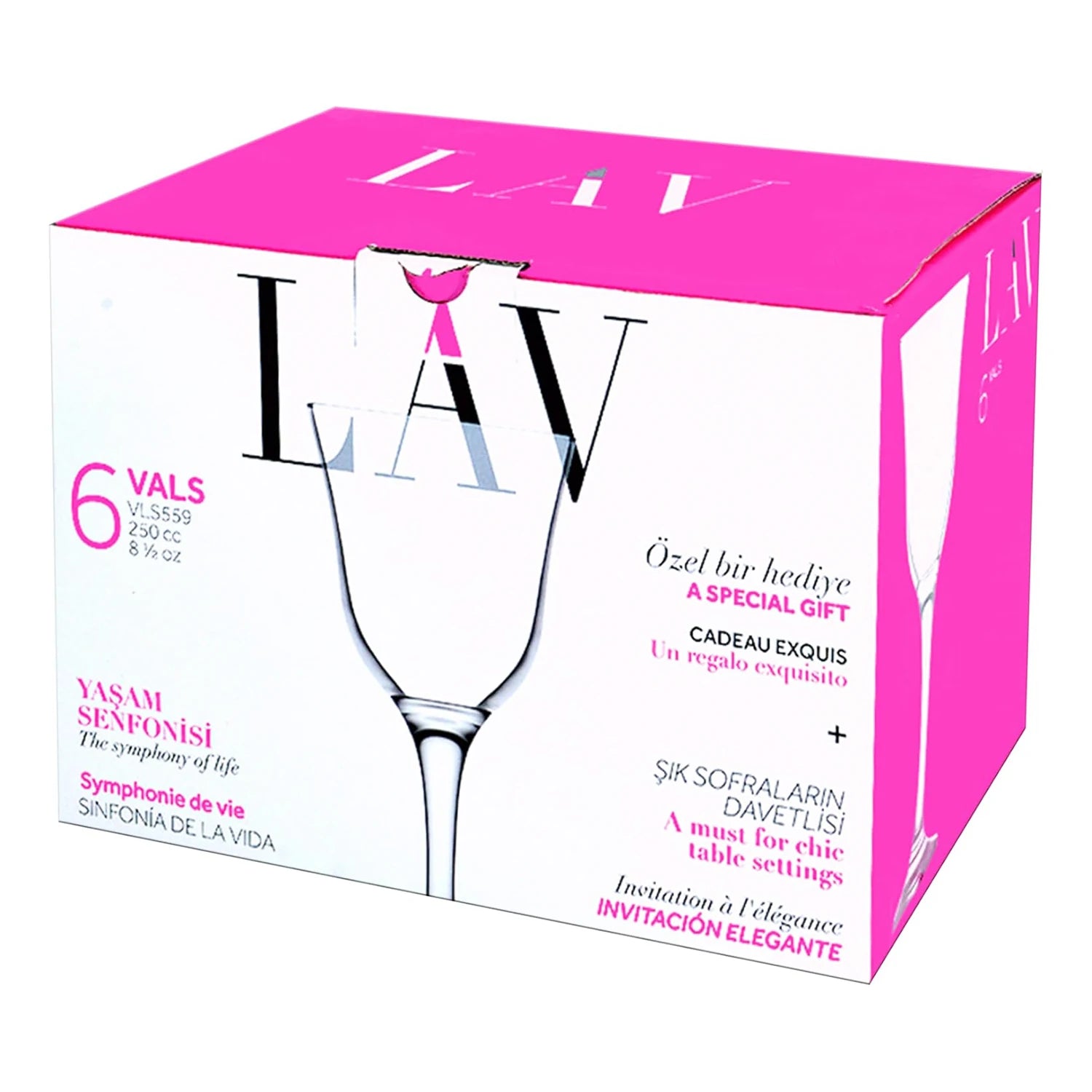 Lav Vals Cup Set, 6 pcs