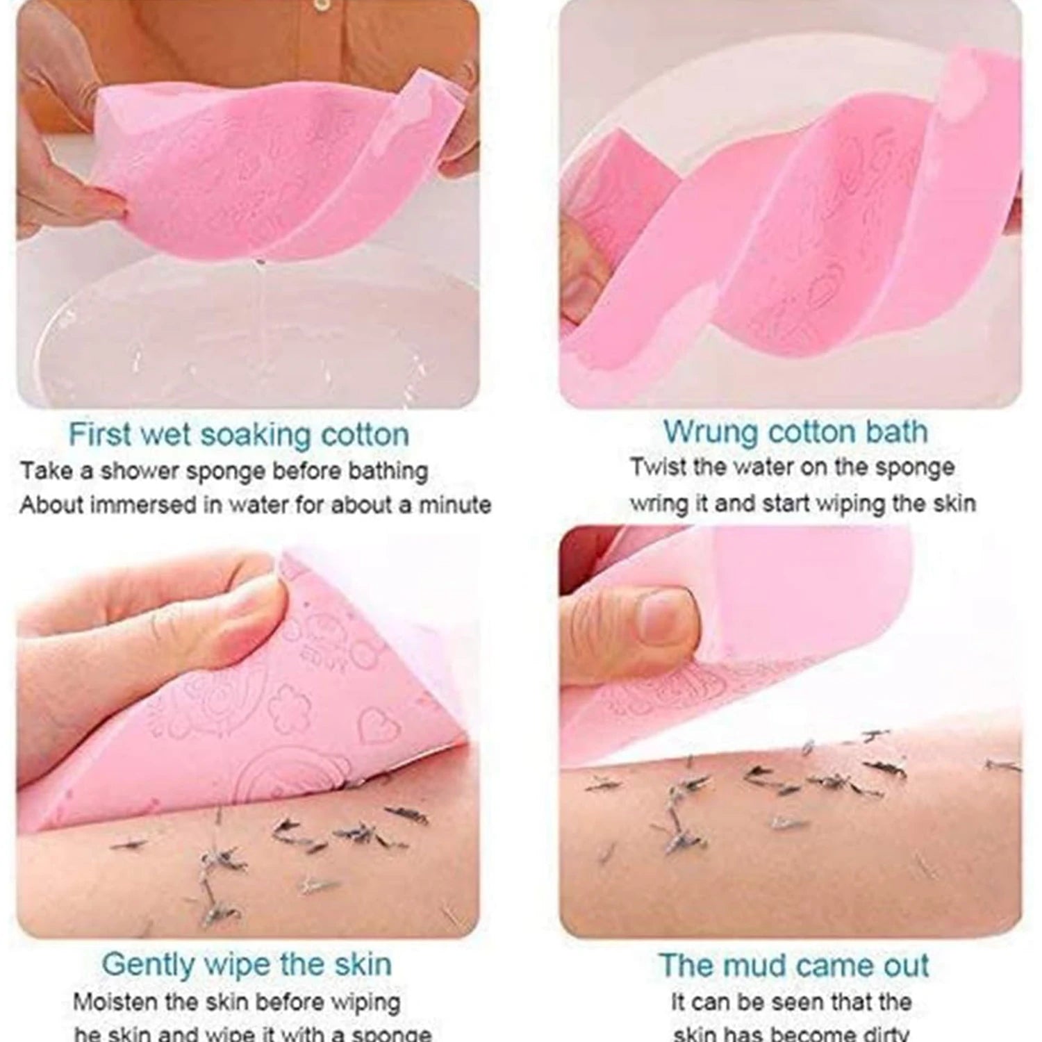 Sponge to remove dead skin