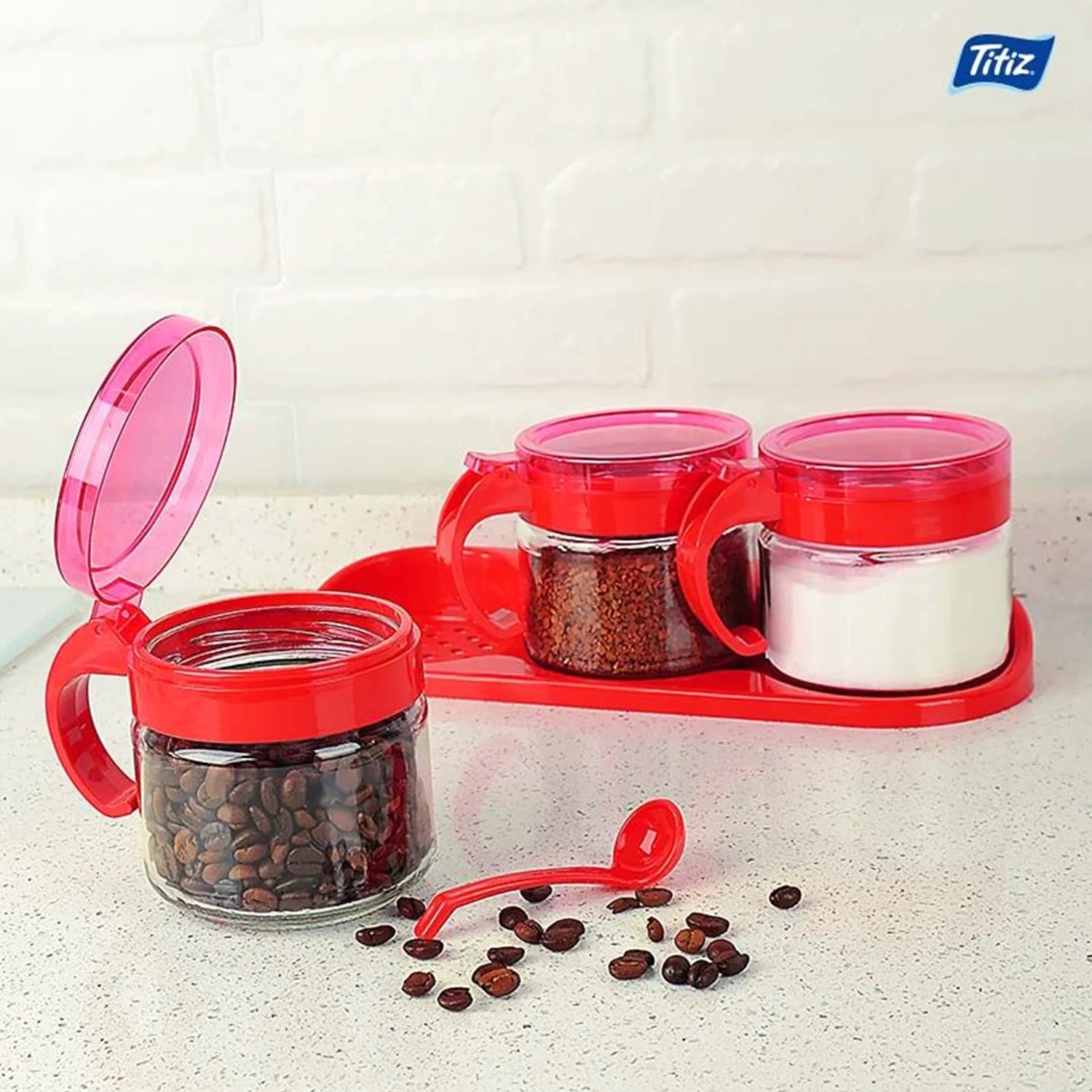 Titiz Lily Spice Jar Set