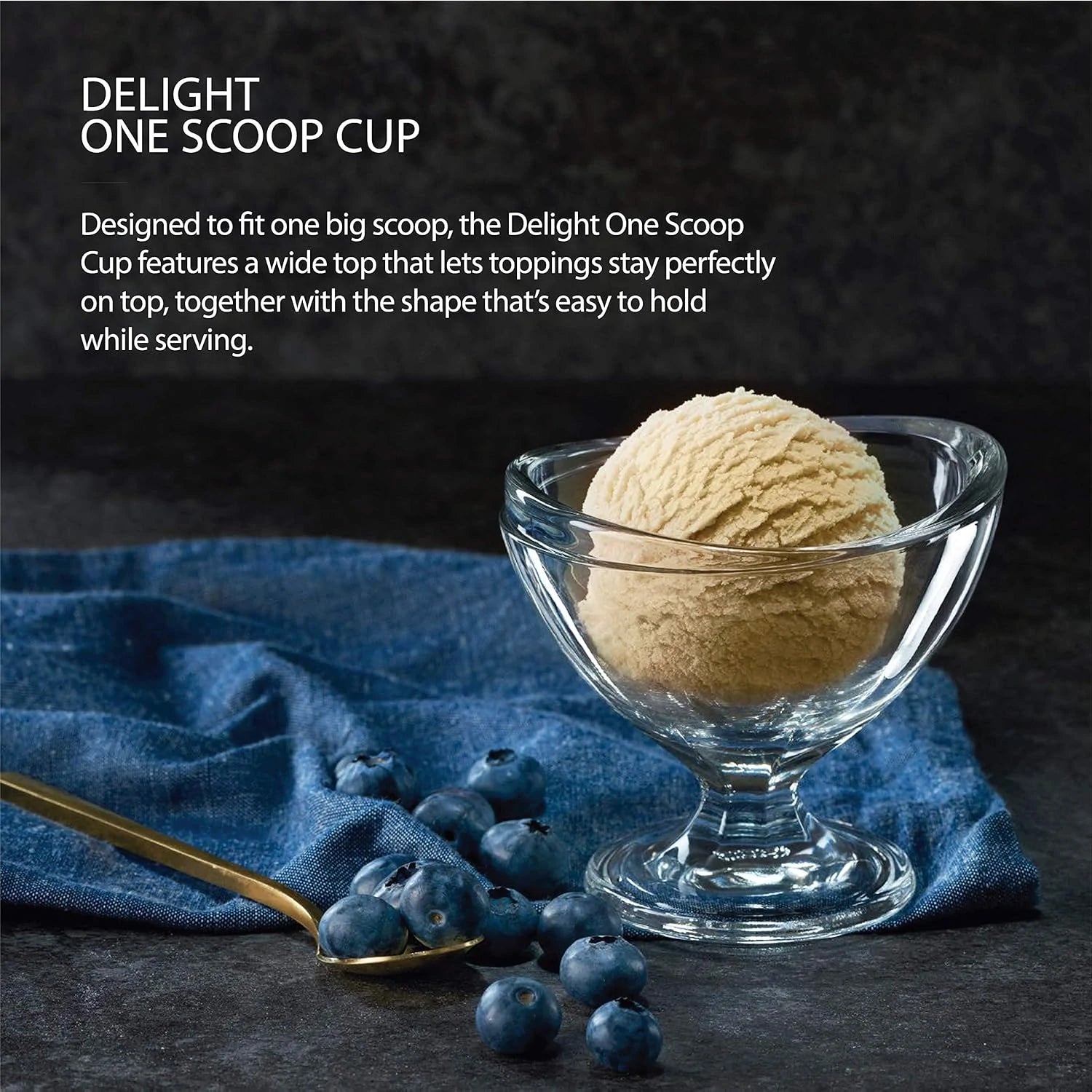 Ocean Delight Ice Cream Cup Set, 6 pieces