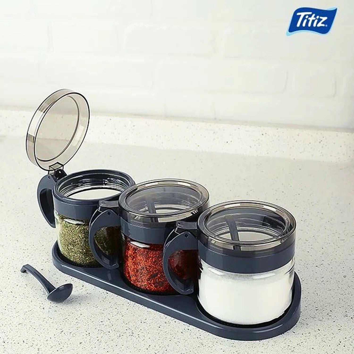 Titiz Lily Spice Jar Set