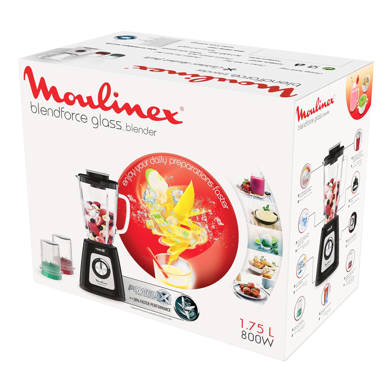 Moulinex Blendforce Blender, 800 Watt, • LM4358EG