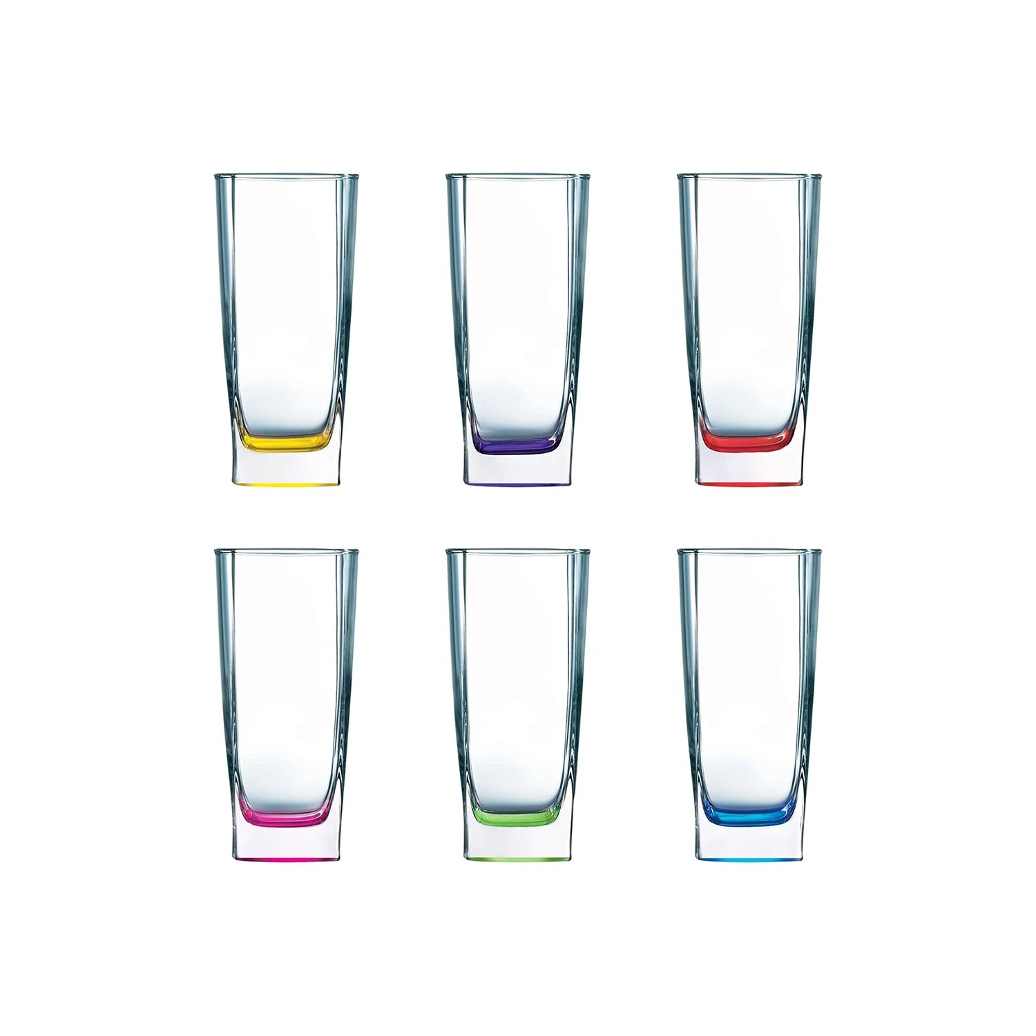 Luminarc sterling rainbow high ball Set, 6 pieces - 330 ml