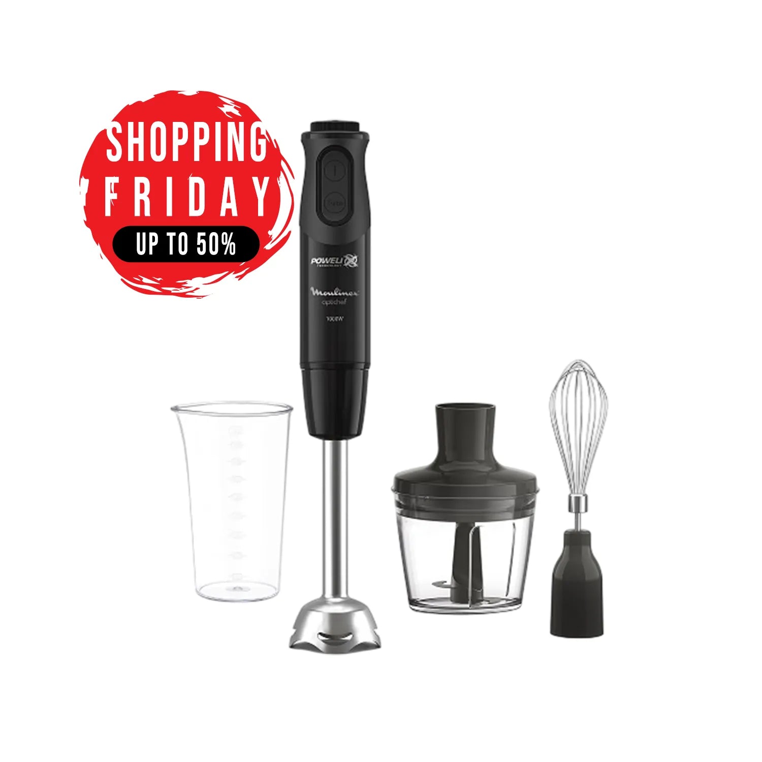 Moulinex Optichef Hand Blender, 1000 Watt, • DD6552EG
